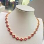 Collier Anaïs rose